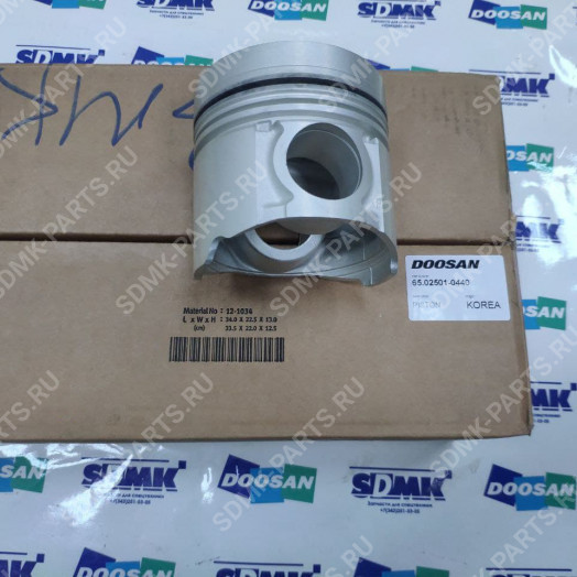 Поршень 65.02501-0410, 130602-00636 DOOSAN DX225LCA 65.02501-0440 4